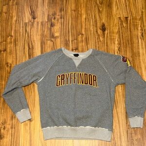Universal Studios Harry Potter Gryffindor large sweatshirt Gray men women unisex